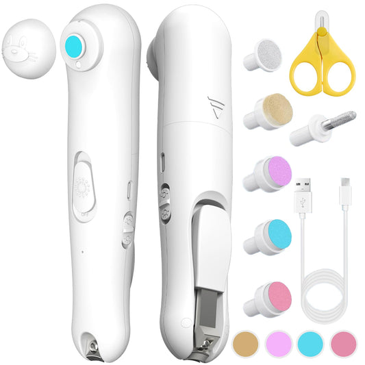 NexusSmash Nail Clippers SafeNail Trimmer Electric Nail File Nail File Nail Clipper with Light Electric Nail Clipper