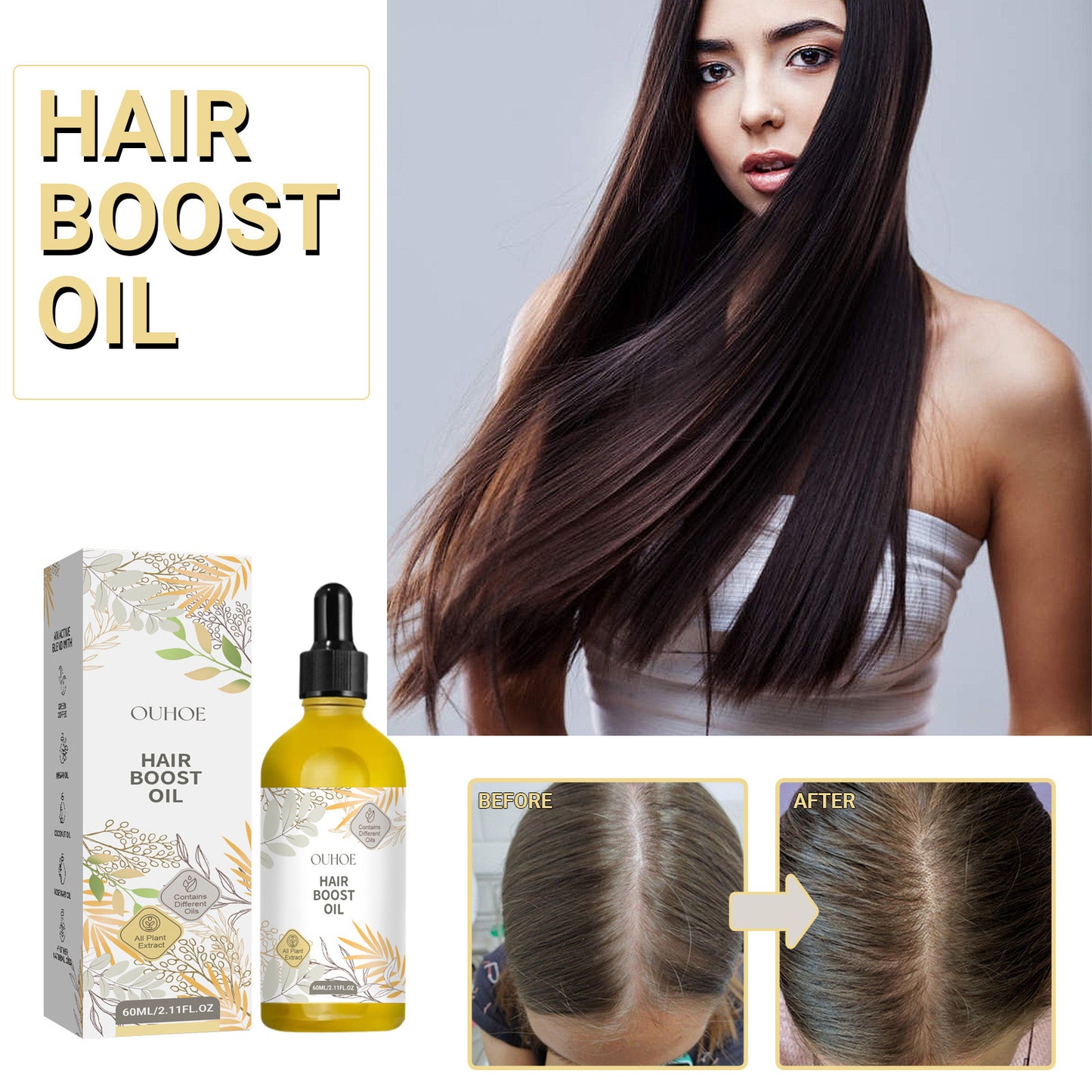 OUHOE Essential Oil for Repairing Damaged Hair