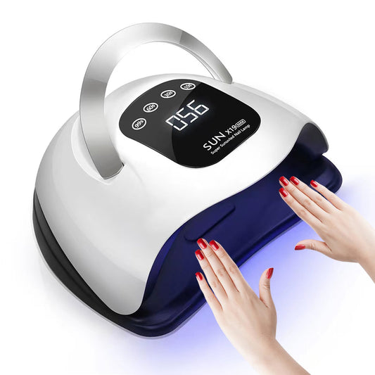 GGUP 320W UV LED Nail Lamp Professional UV Nail Dryer Light for Gel Nails with 72 Beads Fast Curing Gel Polish Lamp Auto Sensor 4 Timer Setting Portable Nail Art Drying Tools for Fingernail/Toenail