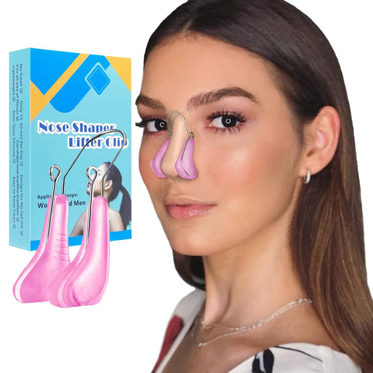 AMIJEAL Nose Shaper Clip Pain-Free Nose Bridge Straightener Corrector Soft Silicone Nose Slimmer Rhinoplasty Device Nose Up Lifting Clip Beauty Tools