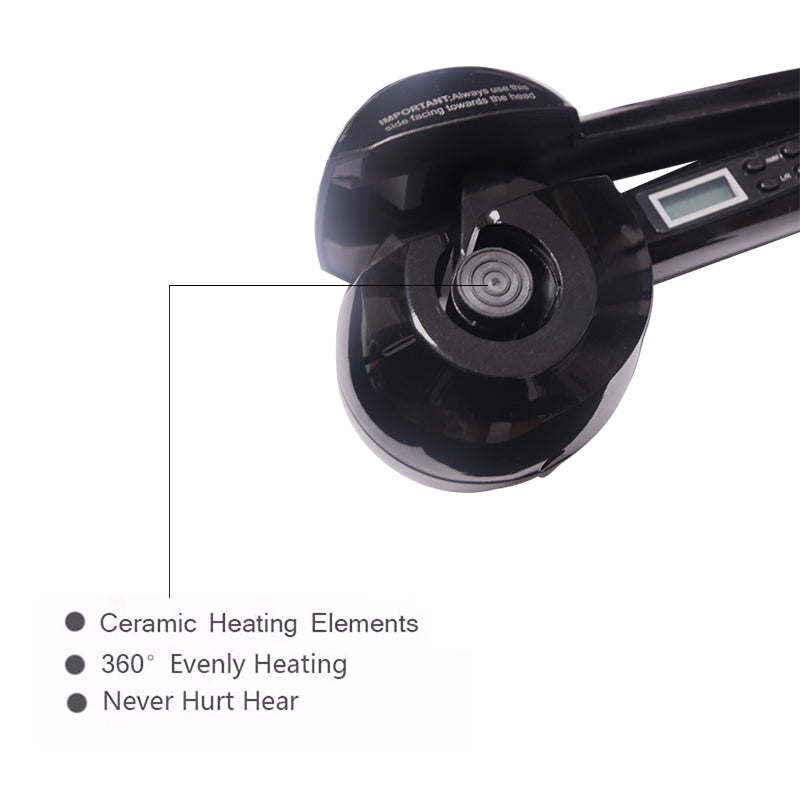 Ceramic Automatic Hair Curler with Pear Flower Design