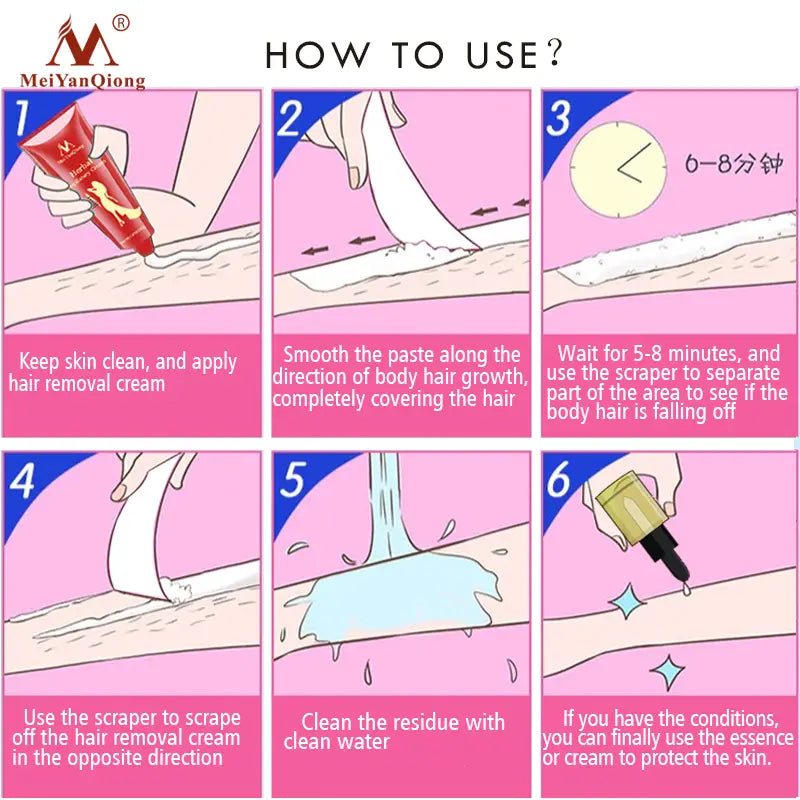 Painless Hair Removal Cream for Legs and Armpits