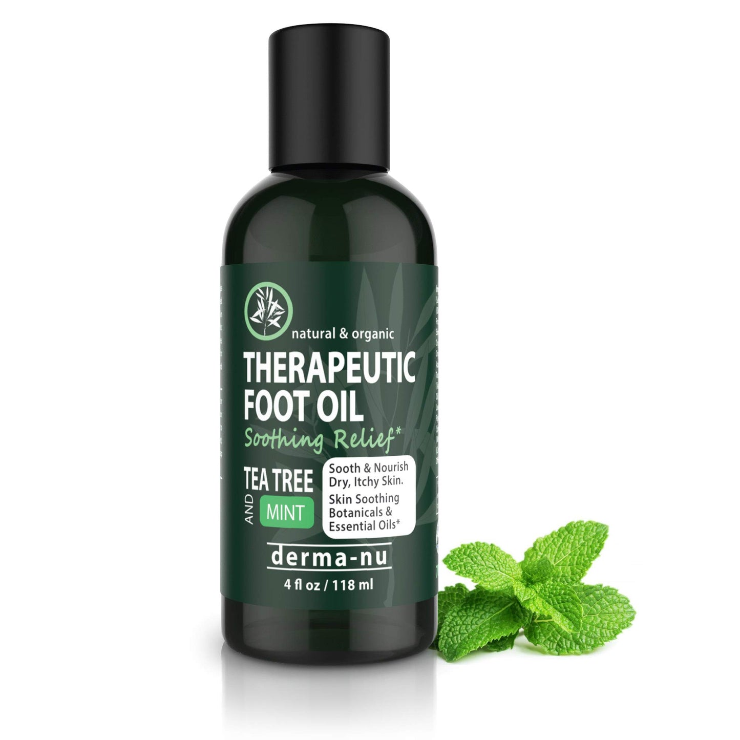 Foot and Body Oil with Tea Tree Oil - Hydrating Foot Care and Foot Spa for Cracked Heel Repair - Soothes Dry Irritated Skin and Foot Odor - (4oz)