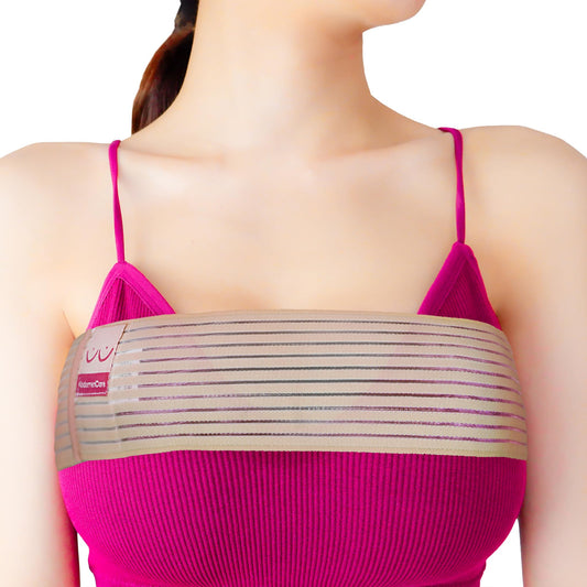 Abdomencare Breast Implant Stabilizer Band I Post Surgery Breast Band Chest Compression Wrap for Women I Breast Augmentation Band I Bra Breast Reduction Recovery Supplies for Healing I One Size